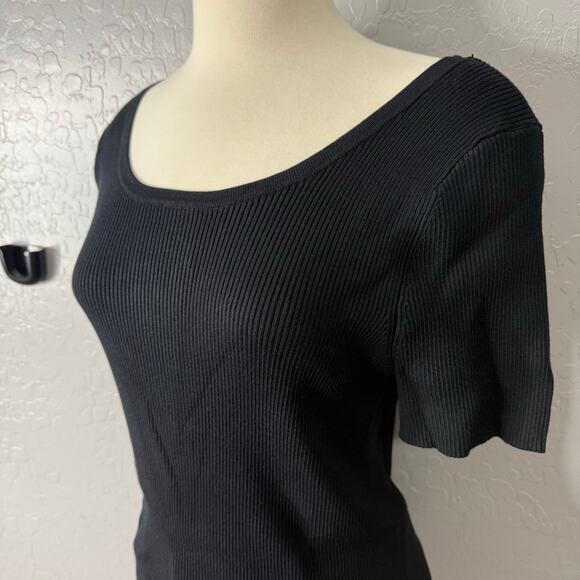 And Now This Trendy Plus Size Short-Sleeve Sweater, Black, 2X Plus - Picture 3 of 5